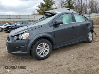 2014 Chevrolet Sonic LT with VIN 1G1JC5SB0E4118596, listed as a Copart auction lot 48205175 with 111,444 mi miles and Clean Title. Bid and sale history available at DreamBid. Image 1.