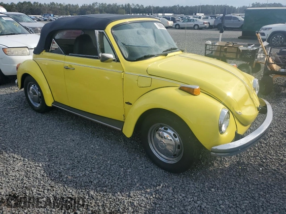 1973 Volkswagen Beetle with VIN 1532316998, listed as a Copart auction lot 76866654 with 1,983 mi miles and Salvage Title. Bid and sale history available at DreamBid. Image 4.