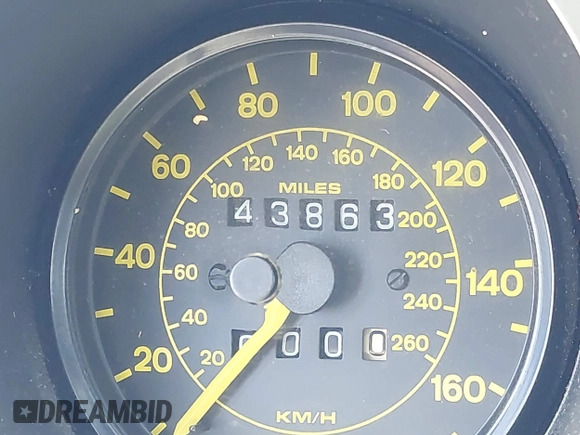 1984 Porsche 944 with VIN WP0AA0947EN459060, listed as a IAAI auction lot 42215176 with 43,863 mi miles and . Bid and sale history available at carsss.com. Image 15.