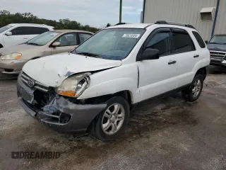2005 Kia Sportage LX with VIN KNDJF723557078730, listed as a Copart auction lot 79823504 with 166,509 mi miles and Salvage Title. Bid and sale history available at carsss.com. Image 1.