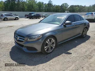 2017 Mercedes-Benz C with VIN WDDWF4JB1HR292660, listed as a Copart auction lot 52553005 with 110,942 mi miles and Salvage Title. Bid and sale history available at carsss.com. Image 1.