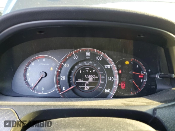 2016 Honda Accord Sport with VIN 1HGCR2F57GA075558, listed as a Copart auction lot 47458875 with 123,850 mi miles and Salvage title. Bid and sale history available at DreamBid. Image 9.