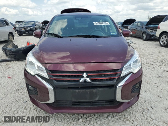 2023 Mitsubishi Mirage Black Edition with VIN ML32AWHJ7PH007192, listed as a Copart auction lot 54978395 with 25,065 mi miles and Clean title. Bid and sale history available at DreamBid. Image 5.