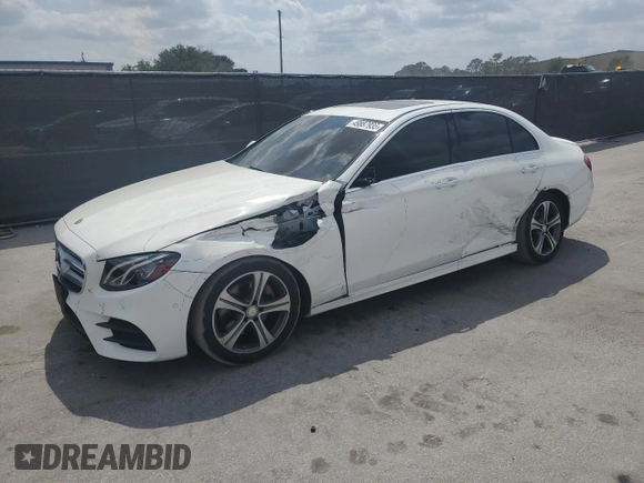 2018 Mercedes-Benz E-Class E 300 with VIN WDDZF4JB4JA376781, listed as a Copart auction lot 49887935 with 100,646 mi miles and Salvage Title. Bid and sale history available at carsss.com. Image 1.