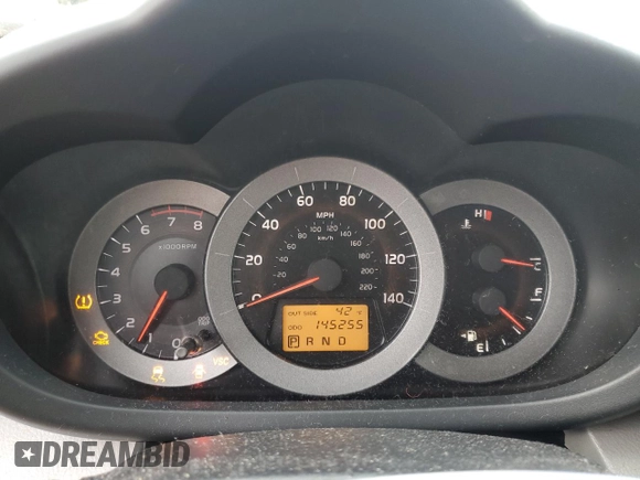 2007 Toyota RAV4 with VIN JTMZD33V975042975, listed as a Copart auction lot 44841845 with 145,255 mi miles and Clean Title. Bid and sale history available at carsss.com. Image 9.