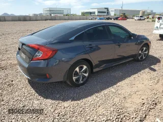 2021 Honda Civic Sedan LX with VIN 2HGFC2F67MH554695, listed as a Copart auction lot 54477915 with 45,257 mi miles and Salvage Title. Bid and sale history available at carsss.com. Image 3.
