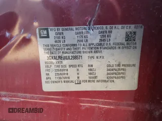 2018 GMC Terrain SLT Diesel with VIN 3GKALREU0JL298571, listed as a Copart auction lot 74898954 with 144,031 mi miles and Salvage Title. Bid and sale history available at DreamBid. Image 14.