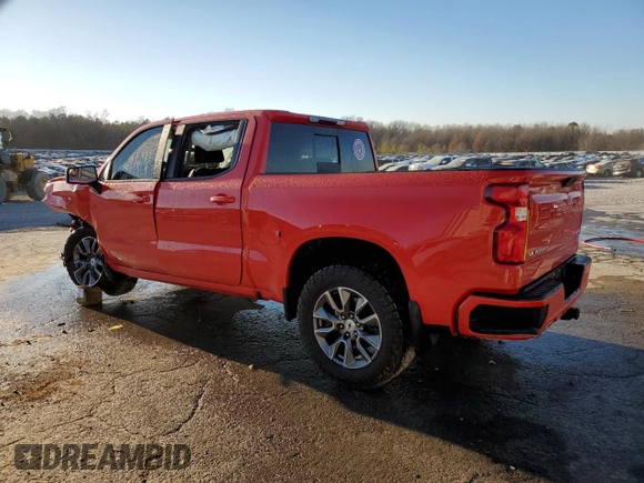 2021 Chevrolet Silverado 1500 RST with VIN 1GCUYEET1MZ356839, listed as a Copart auction lot 43963905 with 53,608 mi miles and Salvage Title. Bid and sale history available at carsss.com. Image 2.