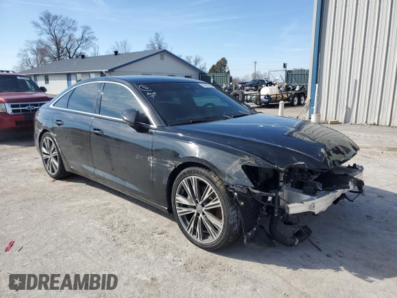 2020 Audi A6 Premium Plus with VIN WAUE8AF27LN051884, listed as a Copart auction lot 45952595 with 69,552 mi miles and Salvage Title. Bid and sale history available at carsss.com. Image 4.