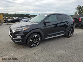 2021 Hyundai Tucson Limited with VIN KM8J3CAL0MU284746, listed as a Copart auction lot 75487414 with 33,883 mi miles and Salvage Title. Bid and sale history available at carsss.com. Image 1.
