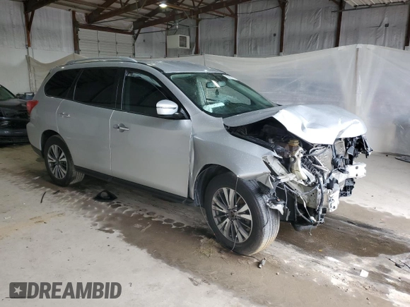 2017 Nissan Pathfinder SV with VIN 5N1DR2MM2HC691117, listed as a Copart auction lot 55679215 with Not provided miles and Salvage title. Bid and sale history available at DreamBid. Image 4.