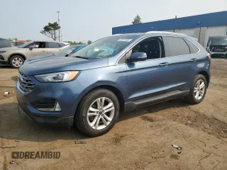 2019 Ford Edge SEL z VIN 2FMPK3J96KBB52420, wystawiony jako Copart lot #59424365 z przebiegiem 122 891 mil mil oraz Czysty tytuł • Clean title. Historia ofert i sprzedaży dostępna na DreamBid. Obrazek 1.