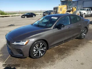 2024 Volvo S60 Core Dark Theme with VIN 7JRL12FK6RG322386, listed as a Copart auction lot 53579555 with 19,712 mi miles and Clean Title. Bid and sale history available at carsss.com. Image 1.