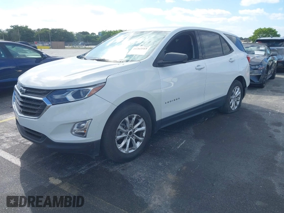 2019 Chevrolet Equinox LS z VIN 2GNAXHEV9K6237980, wystawiony jako IAAI lot #41265515 z przebiegiem 84 437 mil mil oraz . Historia ofert i sprzedaży dostępna na DreamBid. Obrazek 2.