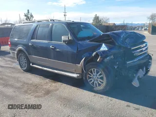 2013 Ford Expedition Max XLT z VIN 1FMJK1J53DEF43877, wystawiony jako IAAI lot #41315831 z przebiegiem Nie podano mil oraz . Historia ofert i sprzedaży dostępna na DreamBid. Obrazek 1.