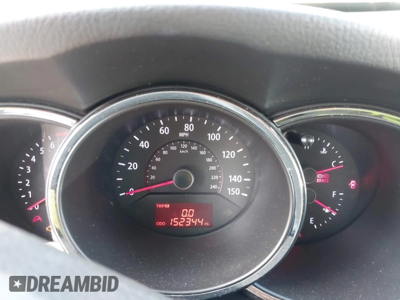 2012 Kia Sorento LX with VIN 5XYKT3A62CG306961, listed as a IAAI auction lot 41858307 with 152,344 mi miles. Bid and sale history available at carsss.com. Image 7.