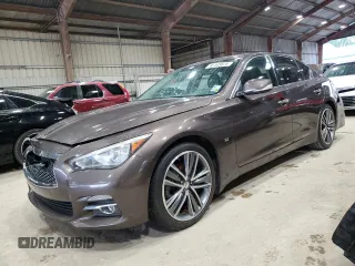 2015 Infiniti Q50 Premium z VIN JN1BV7AP3FM336311, wystawiony jako Copart lot #56193875 z przebiegiem 110 984 mil mil oraz Szkoda całkowita • Salvage title. Historia ofert i sprzedaży dostępna na DreamBid. Obrazek 1.