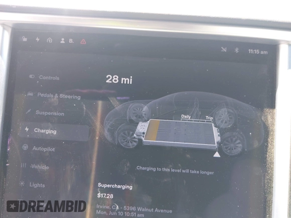 2018 Tesla Model S 75D z VIN 5YJSA1E25JF245269, wystawiony jako IAAI lot #42335263 z przebiegiem 56 086 mil mil oraz . Historia ofert i sprzedaży dostępna na DreamBid. Obrazek 17.