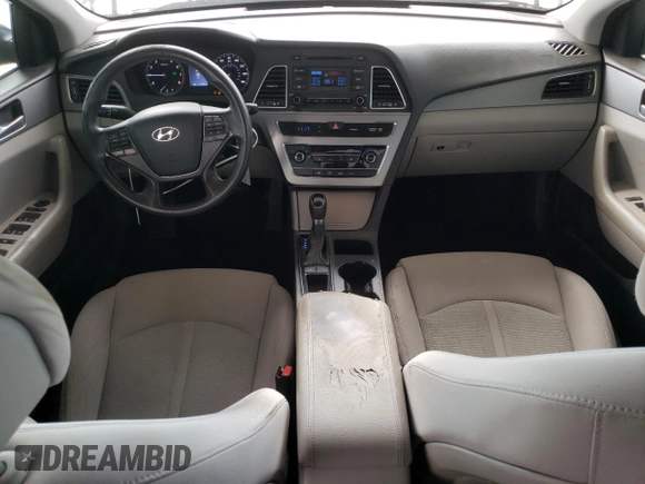 2015 Hyundai Sonata 2.4L SE with VIN 5NPE24AF4FH217346, listed as a Copart auction lot 53923845 with 104,000 mi miles and Salvage Title. Bid and sale history available at carsss.com. Image 8.