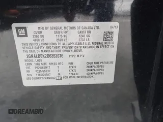 2013 Chevrolet Equinox LT with VIN 2GNALDEK2D6352076, listed as a IAAI auction lot 42033593 with 150,123 mi miles. Bid and sale history available at carsss.com. Image 9.