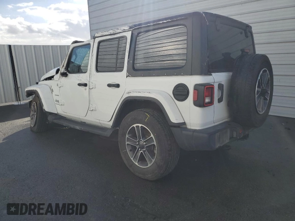 2023 Jeep Wrangler Sahara with VIN 1C4HJXEN6PW692981, listed as a Copart auction lot 42307845 with 26,017 mi miles and Non repairable. Bid and sale history available at DreamBid. Image 2.