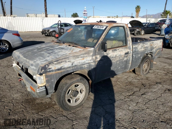 1991 Nissan Frontier z VIN 1N6SD11S2MC350332, wystawiony jako Copart lot #87462534 z przebiegiem 350 692 mil mil oraz Szkoda całkowita • Salvage title. Historia ofert i sprzedaży dostępna na DreamBid. Obrazek 1.