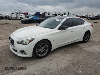 2017 Infiniti Q50 Premium z VIN JN1EV7AP5HM743448, wystawiony jako Copart lot #55124755 z przebiegiem 84 348 mil mil oraz Szkoda całkowita • Salvage title. Historia ofert i sprzedaży dostępna na DreamBid. Obrazek 1.