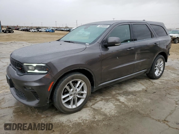 2021 Dodge Durango GT z VIN 1C4RDHDG9MC659782, wystawiony jako Copart lot #45388095 z przebiegiem 101 924 mil mil oraz Szkoda całkowita • Salvage title. Historia ofert i sprzedaży dostępna na DreamBid. Obrazek 1.