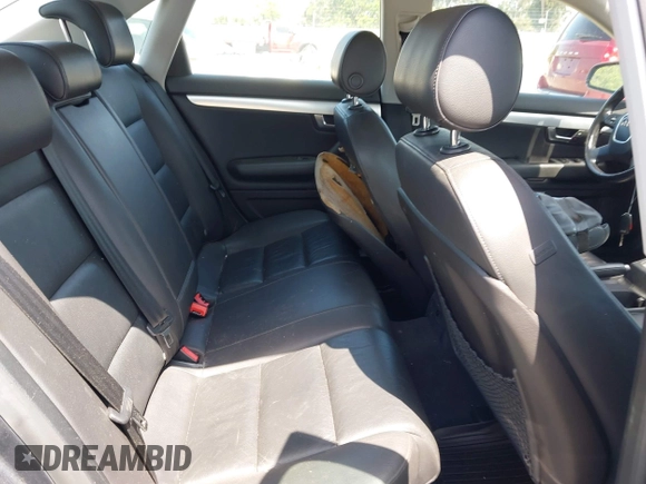 2007 Audi A4 2.0T with VIN WAUDF78E07A157361, listed as a IAAI auction lot 42116865 with 119,613 mi miles. Bid and sale history available at carsss.com. Image 8.