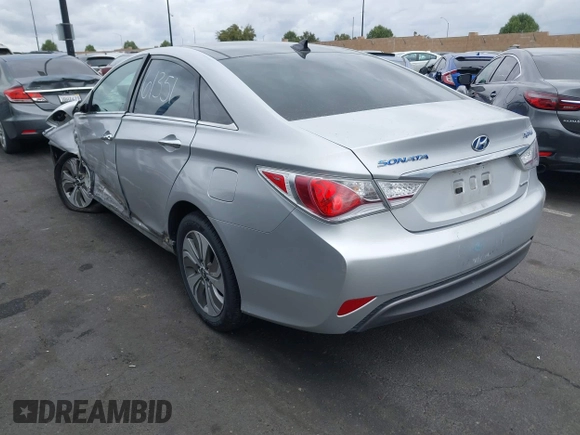 2014 Hyundai Sonata Limited with VIN KMHEC4A44EA106969, listed as a IAAI auction lot 42061351 with 25,795 mi miles and . Bid and sale history available at carsss.com. Image 3.