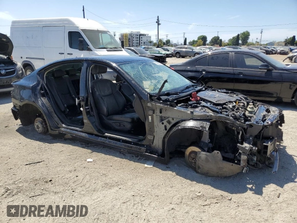 2019 Infiniti Q50 Luxe with VIN JN1EV7AR6KM590975, listed as a Copart auction lot 52868085 with 54,935 mi miles and Non repairable. Bid and sale history available at DreamBid. Image 4.