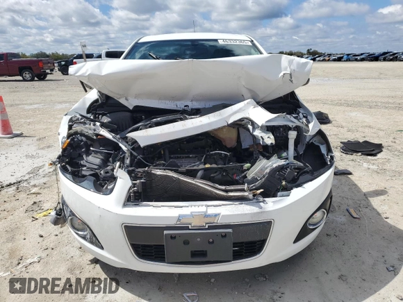 2016 Chevrolet Sonic LT with VIN 1G1JC5SH3G4178427, listed as a Copart auction lot 46332365 with Not provided miles and Salvage title. Bid and sale history available at DreamBid. Image 5.
