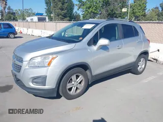 2016 Chevrolet Trax LT with VIN KL7CJLSB5GB689149, listed as a IAAI auction lot 42192237 with 158,935 mi miles and . Bid and sale history available at DreamBid. Image 2.