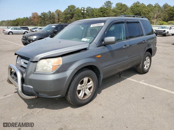 2008 Honda Pilot VP with VIN 5FNYF18248B050894, listed as a Copart auction lot 61406694 with 215,221 mi miles and Non Repairable. Bid and sale history available at carsss.com. Image 1.