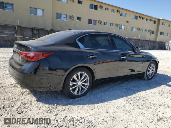 2021 Infiniti Q50 Pure with VIN JN1EV7AP1MM701174, listed as a Copart auction lot 49970925 with 68,668 mi miles and Non Repairable. Bid and sale history available at DreamBid. Image 3.