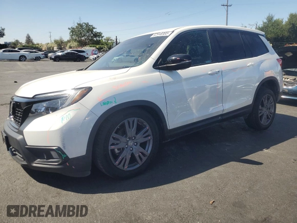 2021 Honda Passport EX-L with VIN 5FNYF7H53MB003024, listed as a Copart auction lot 62946985 with 41,151 mi miles and Salvage title. Bid and sale history available at DreamBid. Image 1.