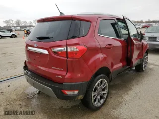 2018 Ford EcoSport Titanium with VIN MAJ6P1WL3JC172154, listed as a Copart auction lot 49485865 with 29,524 mi miles and Salvage Title. Bid and sale history available at carsss.com. Image 3.