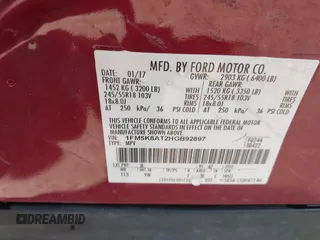 2017 Ford Police Interceptor Utility с VIN 1FM5K8AT2HGB92897, выставлен на аукционе IAAI как лот 42419368 с пробегом 180 191 миль миль и . История ставок и продаж доступна на DreamBid. Изображение 9.