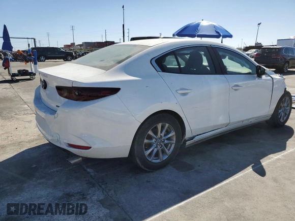 2021 Mazda 3 S with VIN 3MZBPAAL2MM202311, listed as a Copart auction lot 46823685 with 41,338 mi miles and Salvage Title. Bid and sale history available at DreamBid. Image 3.