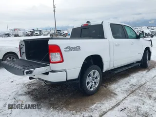 2019 Ram 1500 Big Horn with VIN 1C6SRFFT4KN898375, listed as a IAAI auction lot 41194783 with 54,513 mi miles and . Bid and sale history available at DreamBid. Image 4.