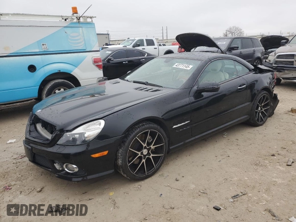 2009 Mercedes-Benz SL 550 с VIN WDBSK71F39F152619, выставлен на аукционе Copart как лот 43771145 с пробегом 106 402 миль миль и Списание • Salvage title. История ставок и продаж доступна на DreamBid. Изображение 1.