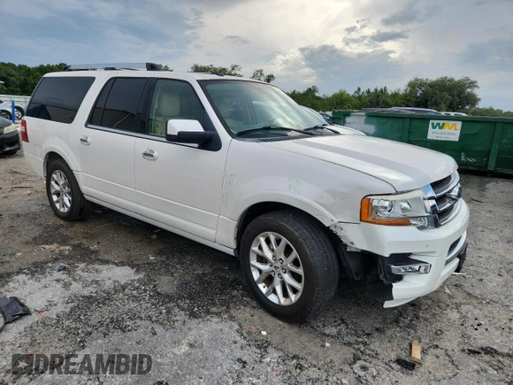 2017 Ford Expedition Max Limited с VIN 1FMJK2AT5HEA46646, выставлен на аукционе Copart как лот 63468345 с пробегом 101 765 миль миль и Списание • Salvage title. История ставок и продаж доступна на DreamBid. Изображение 4.