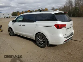 2018 Kia Sedona SX-L with VIN KNDME5C18J6370387, listed as a Copart auction lot 77415064 with 126,828 mi miles and Salvage Title. Bid and sale history available at carsss.com. Image 2.