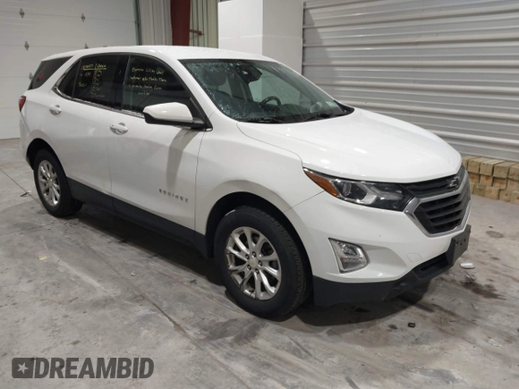 2020 Chevrolet Equinox LT with VIN 2GNAXUEV0L6128219, listed as a IAAI auction lot 41205372 with 106,611 mi miles. Bid and sale history available at carsss.com. Image 1.