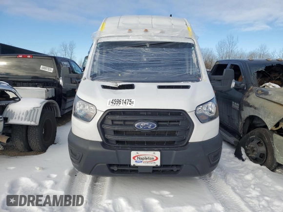 2020 Ford Transit Cargo with VIN 1FTBF4XG3LKB63896, listed as a Copart auction lot 45961475 with 106,734 mi miles and Salvage Title. Bid and sale history available at DreamBid. Image 5.