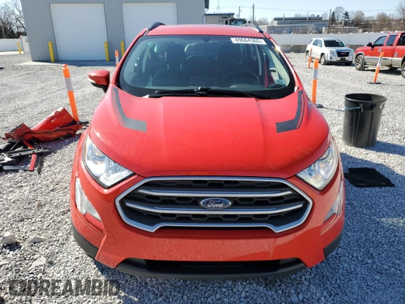 2021 Ford EcoSport SE with VIN MAJ3S2GE8MC408423, listed as a Copart auction lot 49664365 with 28,606 mi miles and Salvage Title. Bid and sale history available at carsss.com. Image 5.