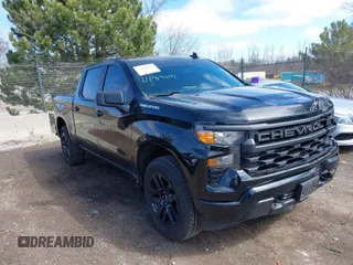 2022 Chevrolet Silverado 1500 Custom with VIN 1GCPDBEK1NZ621341, listed as a IAAI auction lot 41919907 with 60,066 mi miles. Bid and sale history available at carsss.com. Image 1.