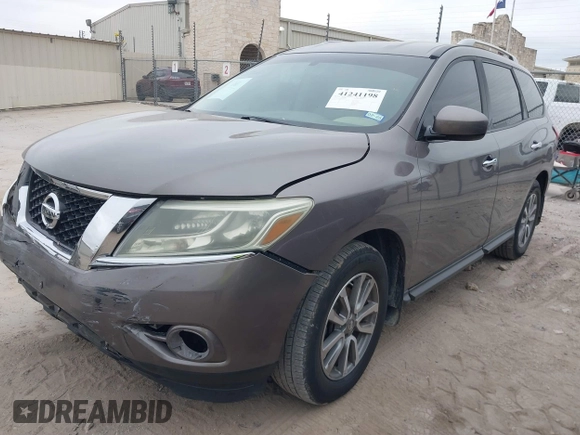 2013 Nissan Pathfinder SV с VIN 5N1AR2MM6DC630527, выставлен на аукционе IAAI как лот 41241198 с пробегом 164 955 миль миль и . История ставок и продаж доступна на DreamBid. Изображение 2.