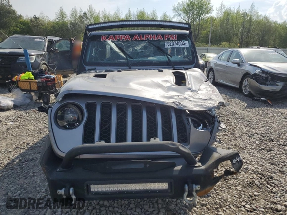2020 Jeep Gladiator Rubicon z VIN 1C6JJTBG9LL135016, wystawiony jako Copart lot #52374035 z przebiegiem Nie podano mil oraz Szkoda całkowita • Salvage title. Historia ofert i sprzedaży dostępna na DreamBid. Obrazek 5.
