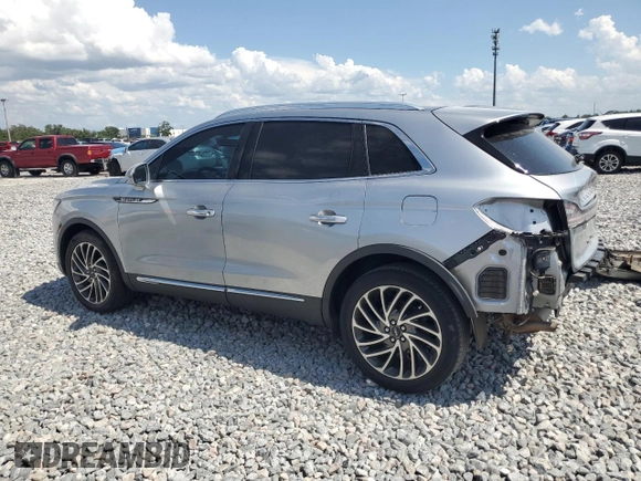 2020 Lincoln Nautilus Reserve with VIN 2LMPJ6K98LBL26528, listed as a Copart auction lot 59890615 with 84,667 mi miles and Salvage title. Bid and sale history available at DreamBid. Image 2.